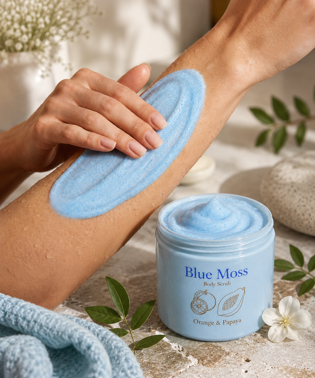 Blue moss Body Scrub