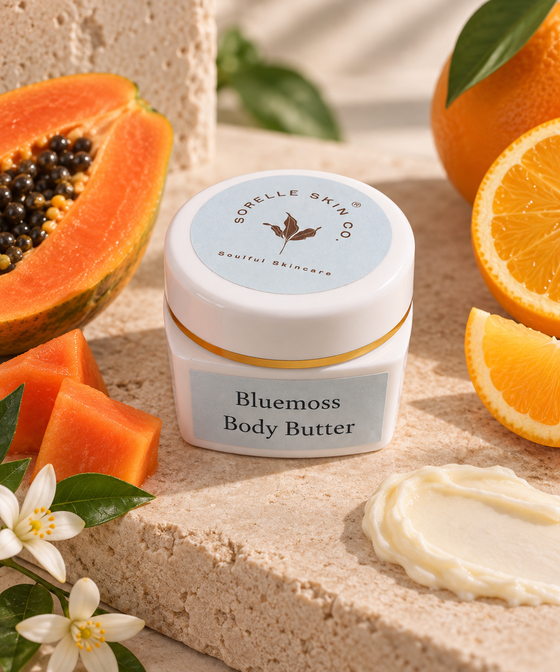 Blue moss body butter