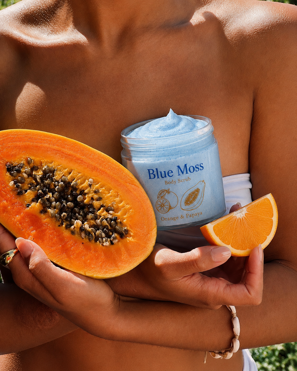 Blue moss Body Scrub