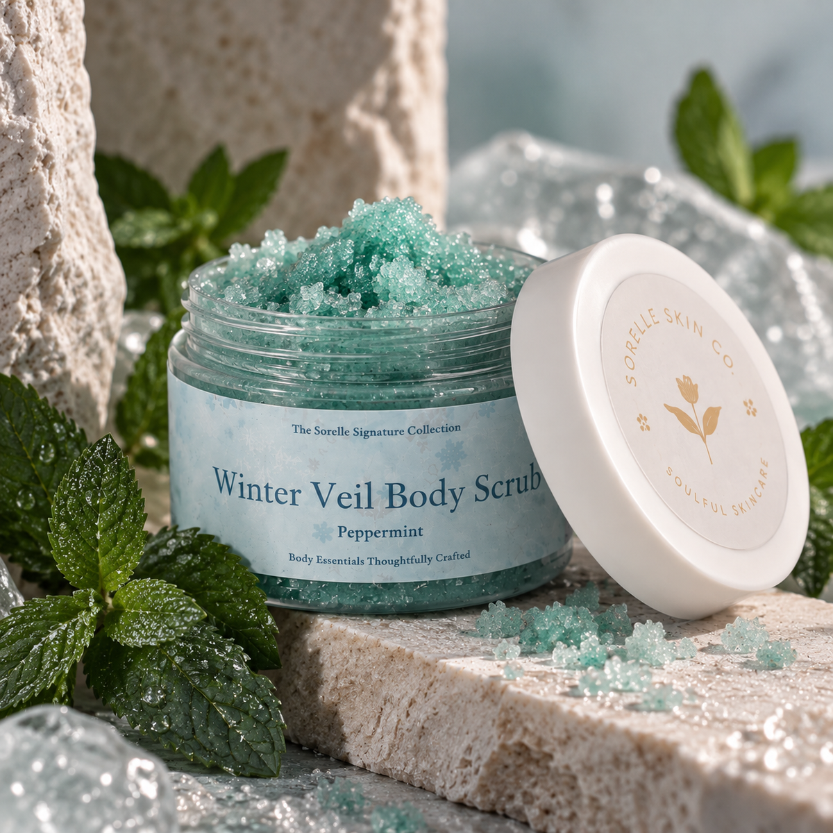 Winter veil body scrub