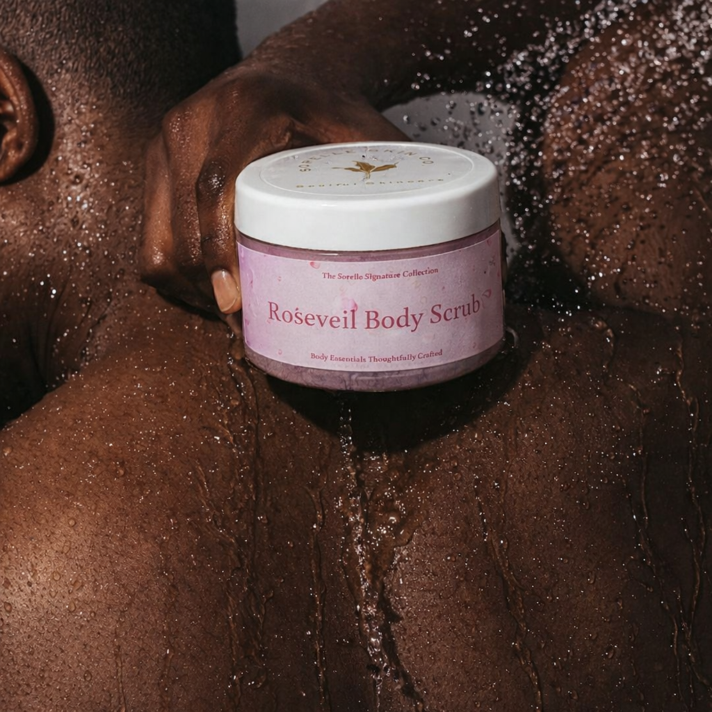 Rose veil body scrub